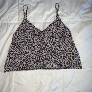 Animal print tank top